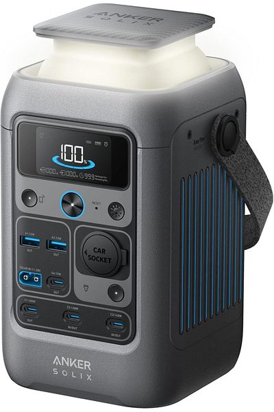 Anker Power Bank C300 DC from Solex, 288Wh (90,000mAh), Portable Power Station for Multiple Devices, LiFeP