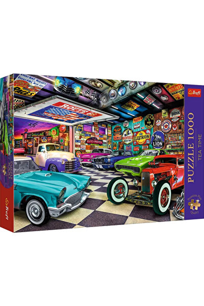 Trefl PUZZLE TREFL 1000 PREMIUM PLUS TEA TIME GARAJUL COLECTIONARULUI DE MASINI