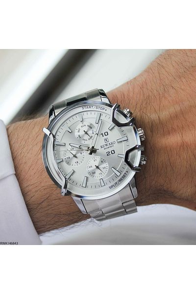 Reward Rwa146843 Men's Wrist Watch with Steel Band