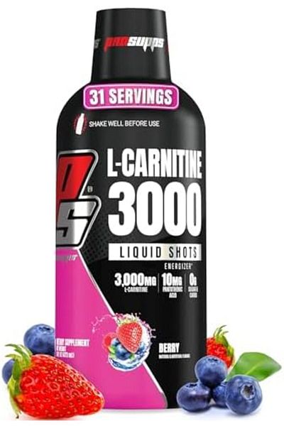 ProSupps L-Carnitine 3000 Stimulant Free Liquid Shots for Men and Women - Metabolic Energizer and Fa