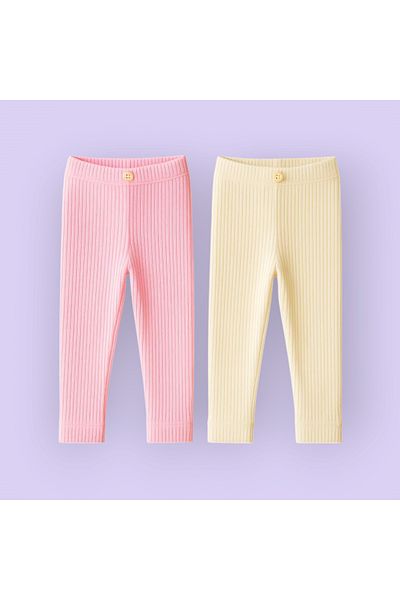 UBEYDE Children's Tights Pink Cream Color 4 Seasons Suitable Soft Fabric