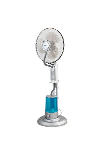 Zass Fan with remote control and water spray Zass ZMF 02 Silver, 75W, super fine spray 320ml/h 3.2L tank