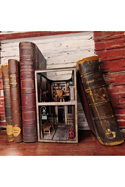 Es3Dream Sokaklı Oda Book Nook Kitap Köşesi - DIY kendin yap