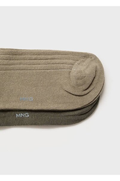 MANGO Man 2'li fitilli pamuklu çorap seti