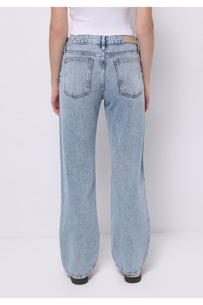 Colin's Pantaloni de damă Indigo Jean cu talie mijlocie, cu picioare drepte