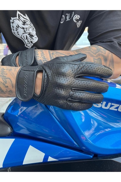 VENOM 670 ELDİVEN DERİ SİYAH