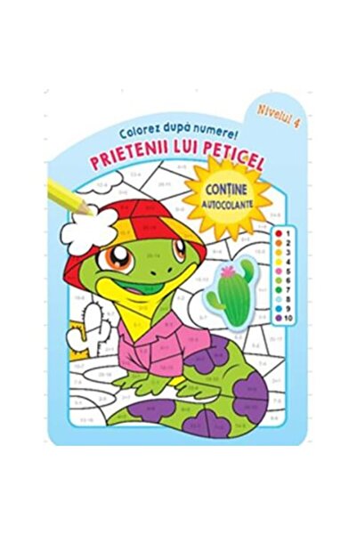 Editura Prut International Colorez dupa numere.Prietenii lui Peticel.Nivelul 4