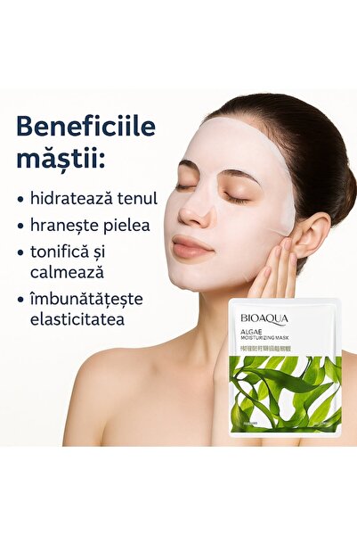 24 7 Life Mască facială hidratantă cu alge 7LIFE, BIOAQUA, 25g