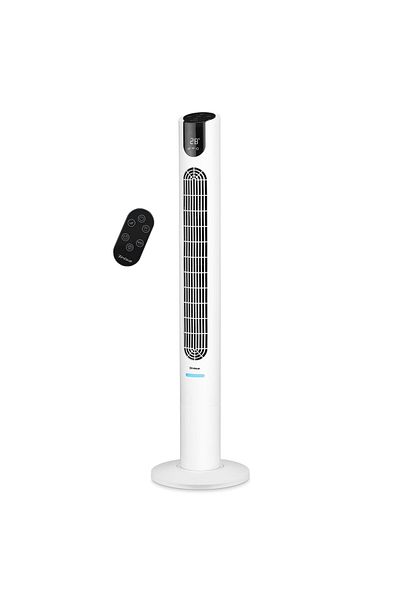 Trisa Tower fan Trisa Comfort Breeze 9359.7010, 28 W, 8 speeds H 115 cm Remote control Touch display Timer