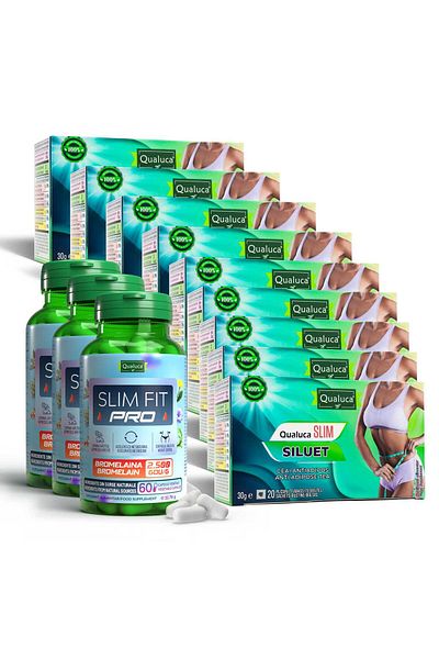 Qualuca Slimming complex – Slim Fit PRO (180 caps.) + Slim Siluet (9 boxes) | 90 days