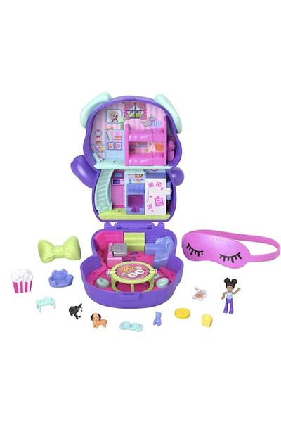 mattel Polly Pocket Sleepover Puppy Compact Playset