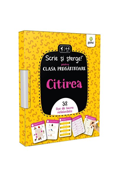 Editura Gama Reading - preschool preparatory class/Write and erase!