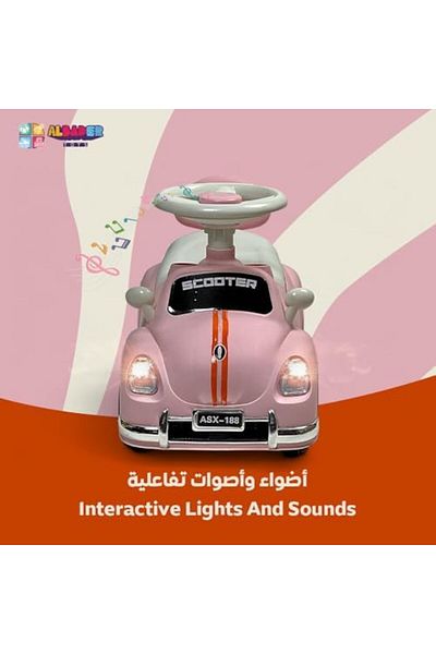 ALBADER Children Push Car - Kids' Push Ride-On Toys, Baby Ride on Car | Classic Large Toddlers Ride