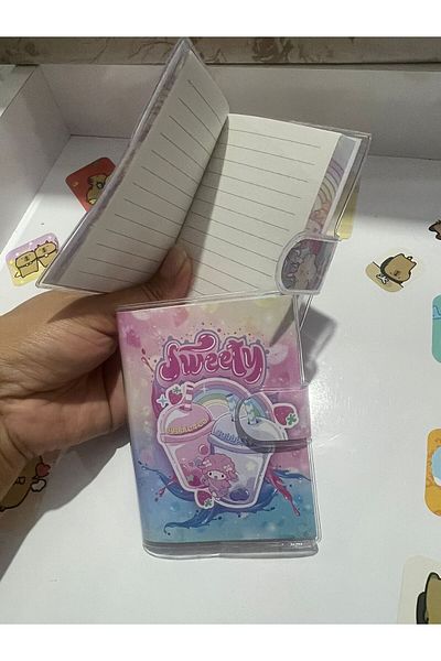 demirosa 2 Cute Ice Cream & Drink Mini Notebooks – for School and Daily Use
