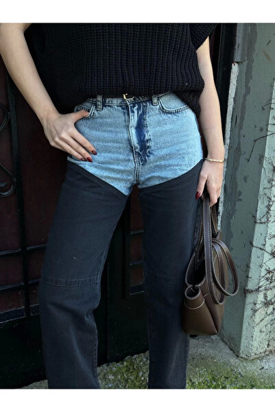 velmorafashion Velmora Jeans Denim Piece Palazzo Pants - Black -