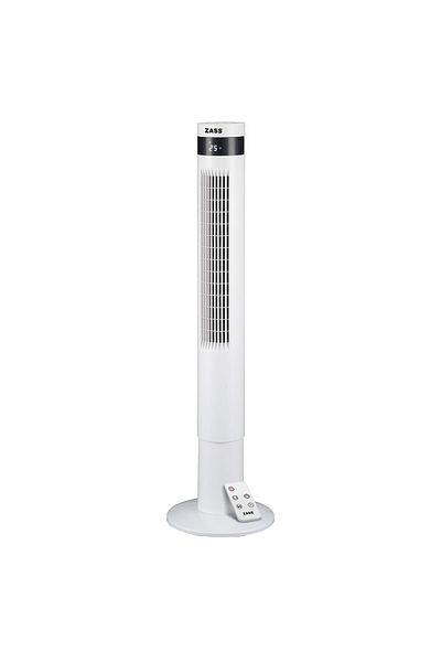 Zass Tower fan with remote control Zass ZTF 02, 3 speed, 12h digital timer, LED ambient display, 3 modes