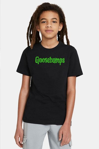 Tshirthane Goosebumps Lettern Black Kids Tshirt