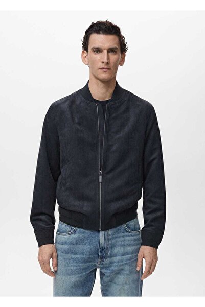 MANGO Man Süet görünümlü bomber ceket