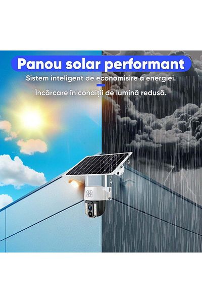 HexaCraft PTZ video surveillance camera, Solar panel and SIM card, HexaEye