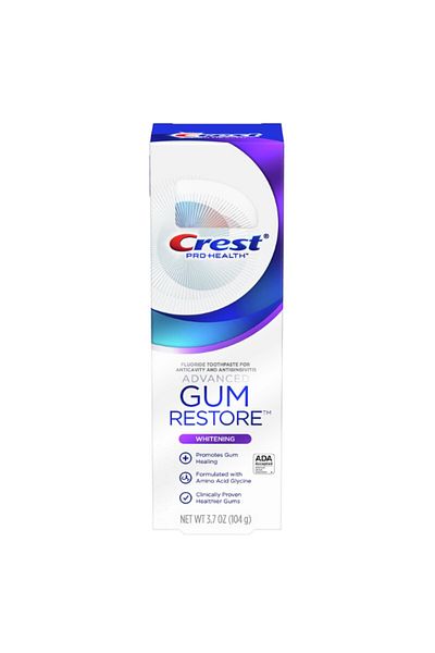 CREST Toothpaste, Crest, Pro-Health, Gum Restore, Whitening, Protects and Regenerates Enamel Density