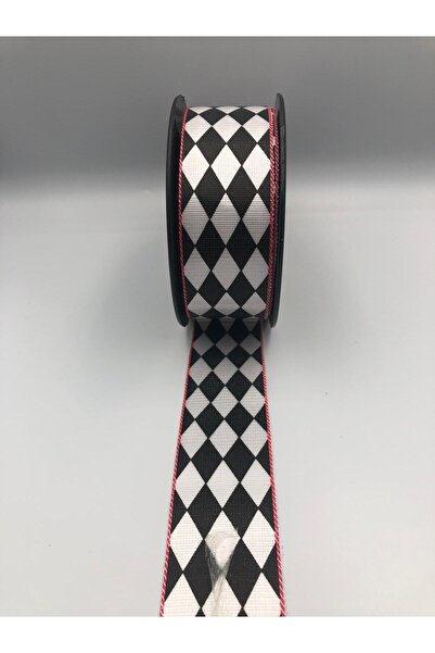 DUCK HOBY Model de dama/panglică în carouri, negru, alb (3,5 cm lățime - 5 m ...