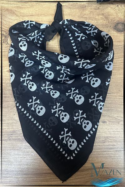 MAZEN Skull Patterned Multi-Purpose Bandana Scarf 50X50