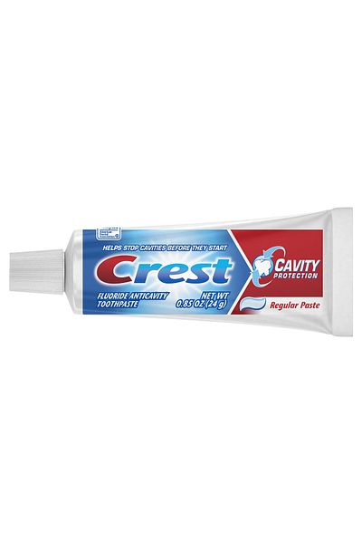 CREST Toothpaste, Crest 3D White, Cavity Protection, Anti-Tartar, Anti-Caries, 24gr