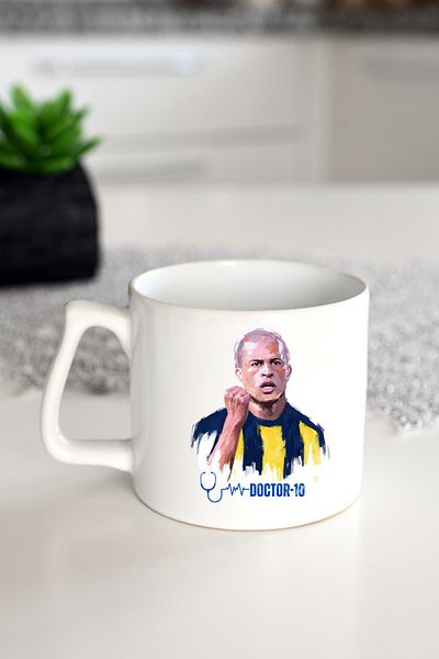 IVART Alex De Souza-Doctor Printed Porcelain D Mug with Handle-Cup-Gift-Yellow-Kralex