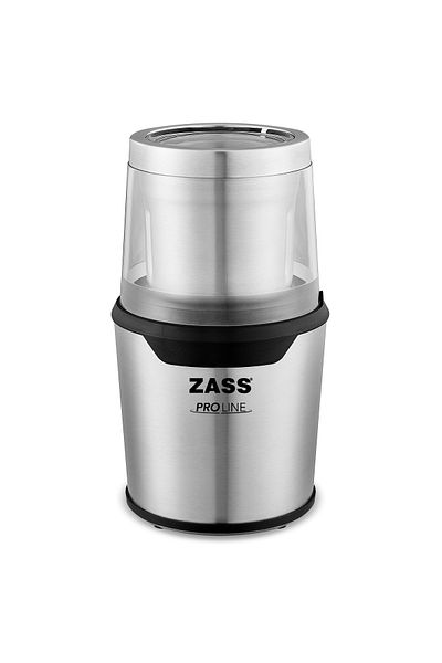 Zass Râșniță de cafea din oțel inoxidabil Zass ZCG 10, 200W, sistem 2 în 1 pentru cafea și condimente, 85g