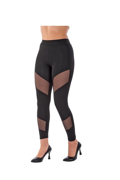 çamaşırsepeti Cross Tulle Detail Speckled Polka Dot Tulle Submersible Retriever Gym Leggings - Buy 1 Size up