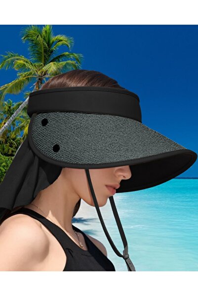 LAGRANZE Boyun Koruyuculu Geniş Siperli Vizör Tesettür Şapka