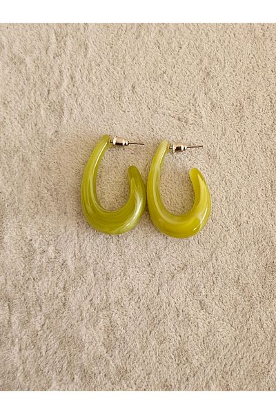SiestaAccessories Green Color Acrylic Earrings