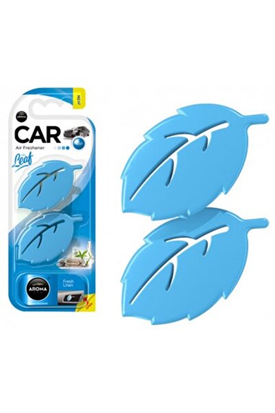 Aromacar Αρωματικό χώρου αυτοκινήτου Aroma Car Leaf 3D Fresh Linen