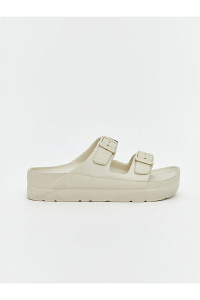 LC Waikiki Lcw Steps Beige Double Banded Women's Slippers