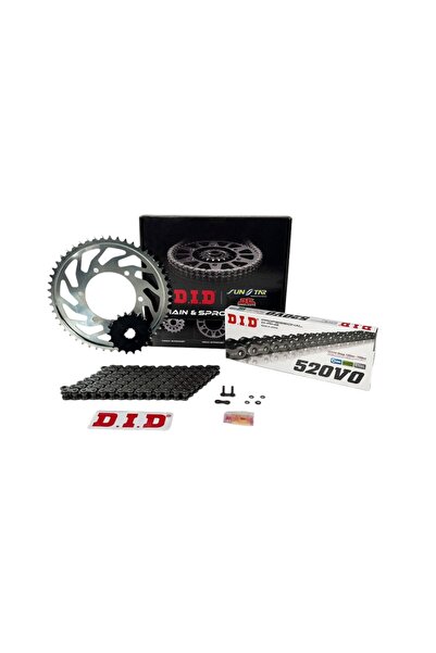 D.I.D DID JT ÇELİK ZİNCİR DİŞLİ SETİ 520V0 ORING YAMAHA YZF-R25 MT-25 2015-20...