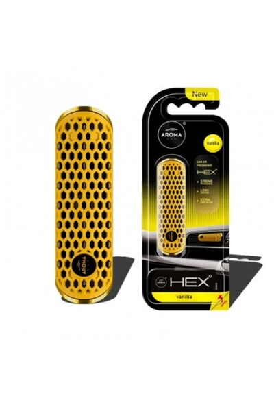 Aromacar Odorizant auto Aroma Car Fancy Shapes Polymer Hex Vanilla