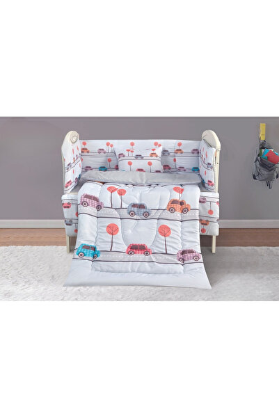 Red Rose مفرش حواجز سرير اطفال 5 قطع صيفي ليمنح طفلك الراحة