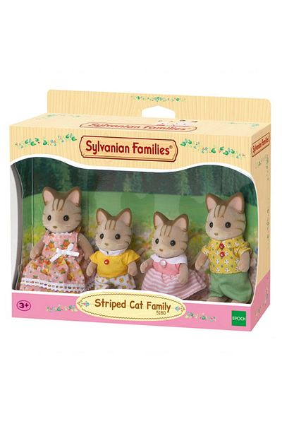 NEZADE STORE Sylvanian Families Striped Cat Family 5180