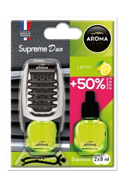 Aromacar Odorizant auto Aroma Car Supreme Lemon + reumplere