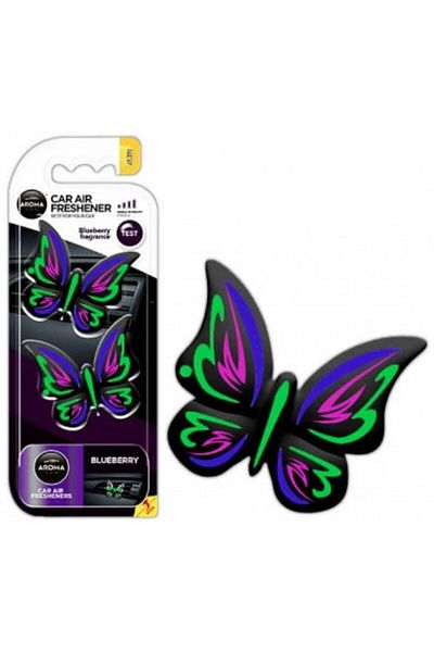 Aromacar Odorizant auto Aroma Car Fancy Shapes Butterfly Blueberry