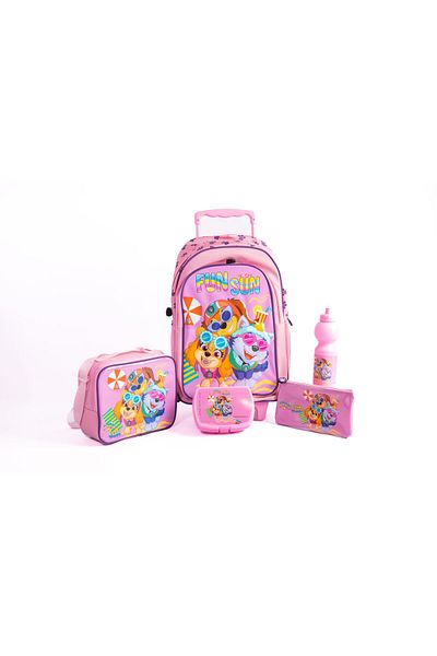 PAW PATROL 18"TROLLEYBAG+LUNCH BAG+PENCILCASE+WATER BOTTLE+LUNCH BOX