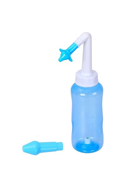 OEM Nasal Irrigator, Sinus Cleaning, Nasal Congestion Relief, 300ml, Blue/White
