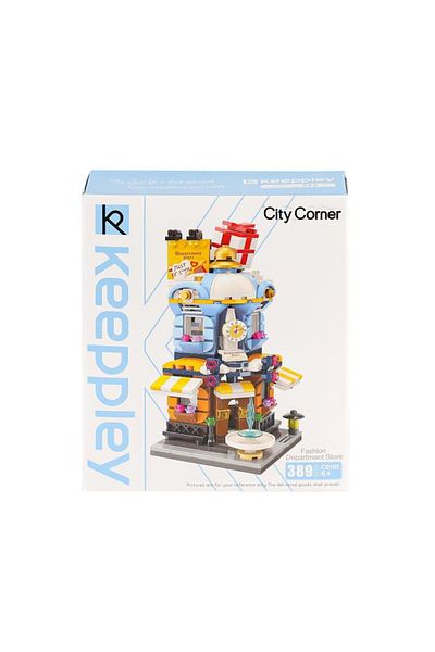 NEZADE STORE Kp0105 Keeppley City Corner Department Store Block Set 389 Pieces