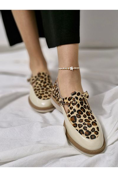 aayak&kabımofficial Leopard Patterned Genuine Leather Women's Shoes – the Place Where Elegance and Comfort Meet