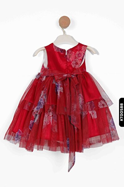 Belladonna Floral Handkerchief Sleeves Buttoned Bundled 3-Piece Jacket Girl's Dress 9-24 Months 1803