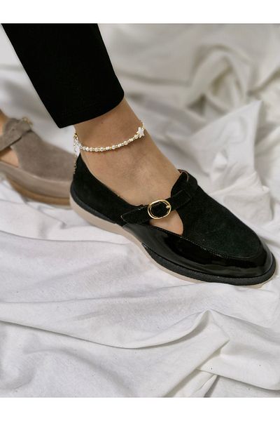 aayak&kabımofficial Genuine Leather New Season Elegance: Comfortable and Casual Women's Shoe Models