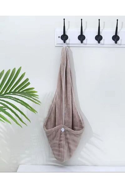 sternen glanz 2Pcs Queen Cotton Buttoned Hair Drying Cap