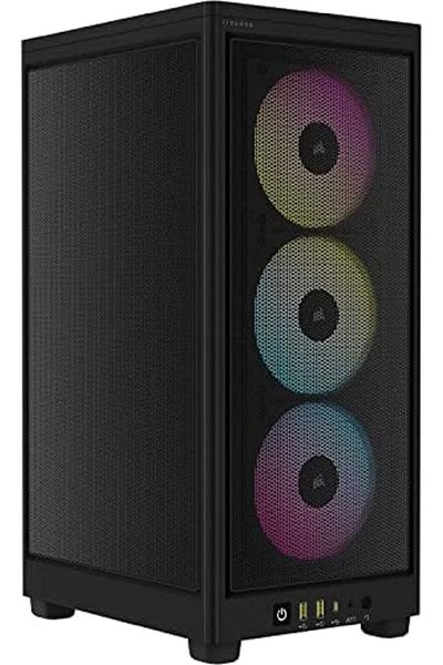 Corsair CORSAIR iCUE 2000D RGB Airflow Mini-ITX PC Case - Black