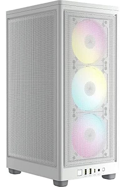 Corsair CORSAIR iCUE 2000D RGB Airflow Mini-ITX PC Case - White