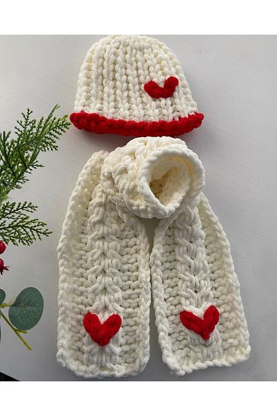 ÖRGÜCÜ DESİGN Puffy Scarf Beanie